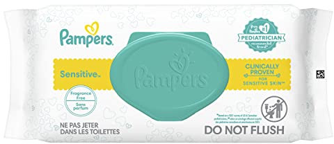 Pampers Sensitive Wipes Travel Pack 56 Count