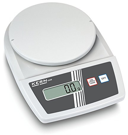 KERN Laborvåg EMB 2000-2 vägområde 0–2000 g 0,01 g vägplatta genom. 150 mm