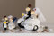 Casablanca Spardose Polly+Paul Poly,weiß/silbL.9,5cm