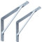 Element System 18133-00173 Wandkonsole Samson – belastbare Metall-Konsole optimal geeignet zum Lagern schwerer Gegenstände, Wandregal, Weißaluminium, 330 x 500 mm, 2 Stück