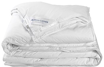 De Witte Lietaer Futuris 191664 Ducky Bettbezug Perkal-Baumwolle weiß, weiß, 260 x 240 cm