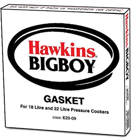 Hawkins Gasket Sealing Ring for Hawkins 18 L & 22 L Bigboy Pressure Cookers, Black