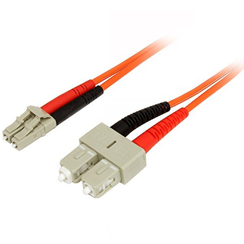 StarTech.com 50FIBLCSC2 Cavo Patch Duplex in Fibra Multimodale 50/125, LC/SC, LSZH, 2 m, Arancio