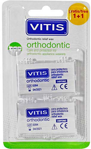 Dentaid Vitis Kieferorthopädie Linderung Wachsstreifen, 2 x 5 Streifen