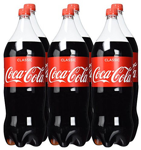 Coca-Cola Classic , Pure Erfrischung mit unverwechselbarem Coke Geschmack in stylischem Kultdesign , 6 x 2 Liter Einweg Flasche