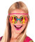 PARTY DISCOUNT Brille Hippie, Peace-Zeichen