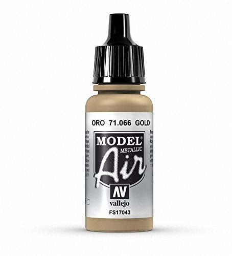 Vallejo Model Air Flacon de peinture acrylique 17 ml doré métallique