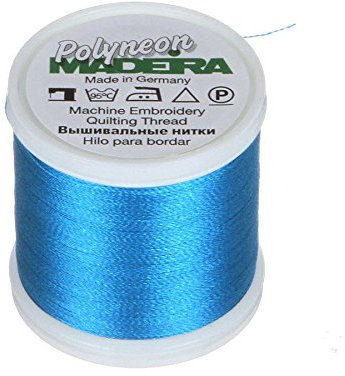 Madeira 9845 – – 1695 2-lagig Polyneon Polyester Stickgarn, 40 wt/135D 440 YD, türkis