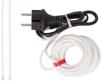 Perel Cordon chauffant antigel pour tuyauterie, usage intérieur et extérieur, IP68, 6 m
