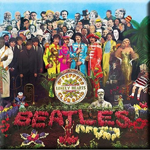 The Beatles Aimant Sgt Pepper nouveau officiel 76mm x 76mm