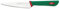 Sanelli Premana Professional Coltello Spelucchino, Acciaio Inossidabile, Verde/Rosso, 12 cm