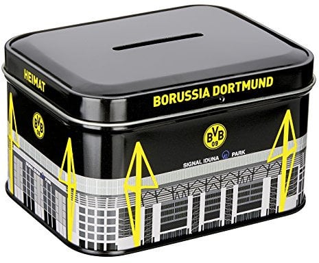 Borussia Dortmund, BVB-Metallspardose, Schwarz, Gelb, Weiß, 0