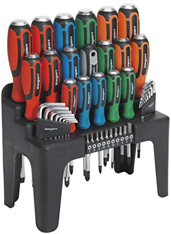 Siegen s01106 hammer-thru Schraubendreher, Hex Schlüssel & Bit Set 44pc