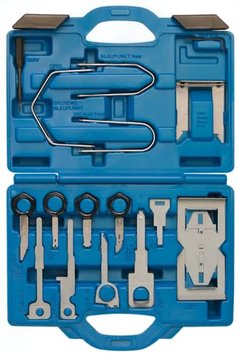 SW-Stahl 10660L Entriegelungswerkzeug Auto - Radio Ausbau Werkzeug Set | Präzisionsstahl Hakensatz für Autoradio, Navigation & Kombiinstrumente - passend für VW, Audi, BMW, Mercedes uvm.