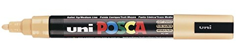 Uni Posca Marker PC-5M Paint Glass Pen Fine Bullet Tip 2.5mm Light Orange
