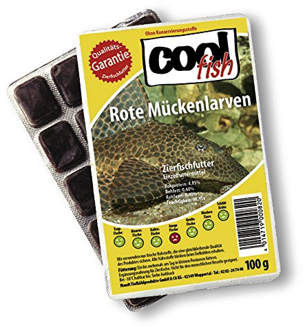 Cool Fish rote Mückenlarven, 30 x 100g-Blister,Fisch-Frostfutter, Aquarium, Aquaristik