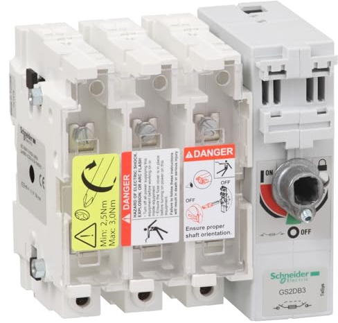 Schneider Electric, TeSys GS - switch-disconnector-fuse - 3 P - 32A - BS A1, GS2DB3