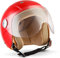 SOXON® SK-55 „Red“ · Kinder Jet-Helm · Motorrad-Helm Kinder-Helm Roller-Helm Kids Scooter-Helm Vespa Bobber Mofa-Helm Chopper Retro · ECE 22.05 Visier Schnellverschluss SlimShell Tasche XS (51-52cm)