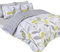 Dreamscene Duvet Cover with Pillowcase Bedding Set Allium Tartan Check Grey White - King