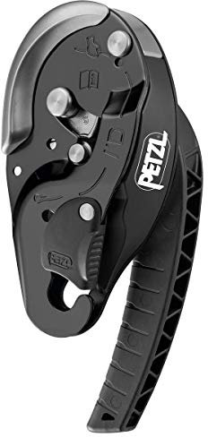 Petzl D200S0 Descendeur Noir Noir 10-11,5 mm