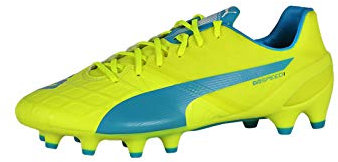 Puma Evospeed 1.4 FG, Botas de fútbol Hombre, Amarillo, Azul y Blanco, 40 EU