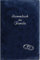 Stammbuch Ringe, blau, Velours, Prägung Silber, Stammbuchformat