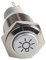 Mintice™ 16mm KFZ Kippschalter Wippschalter Druckschalter Schalter Drucktaster 12V Rot Licht Metall Scheinwerfer