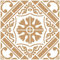 Stencil Deco Fondo 096 Baldosa. Medida exterior del stencil: 25 x 25 cm Medida del diseño: 20 x 20 cm