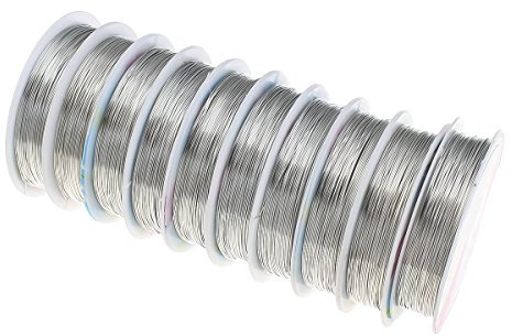 20 meter KUPFERDRAHT 0,2mm Silber Lackdraht Basteldraht SCHMUCKDRAHT Silberdraht Kupfer Draht Bastelschnur Kupferfaden Schmuckband C259
