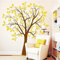 Wandtattoo Loft „Baum mit Blättern - ZWEIFARBIG“ - Wandtattoo, Wandbild, Wandaufkleber / 30 Farben / 4 Größen
