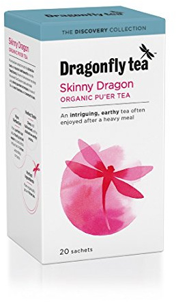 Dragonfly Tea Organic Pu'er Tea 20 sachet X 6 (Pack of 6)
