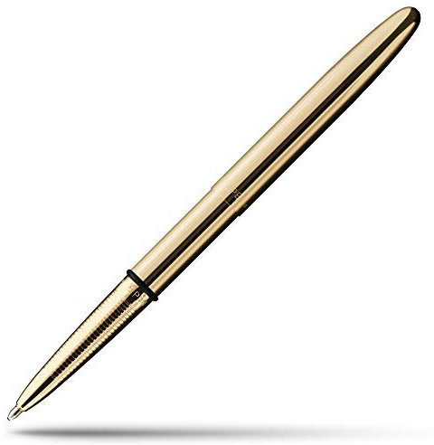 Fisher Bullet Pen weltberühmter Astronautenstift mit goldenem Titaniumnitrid-Lacküberzug
