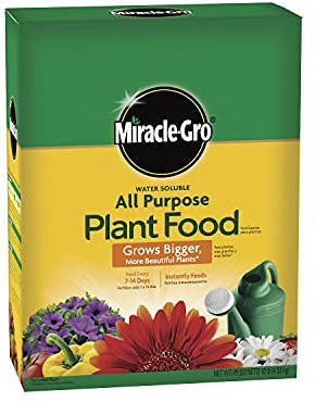 Miracle-Gro Water Soluble All Purpose Plant Food - Fertilizer For All Indoor or Outdoor Plants including Roses, Flowers, Vegetables, Houseplants, Trees, and Shrubs, 10 lbs.