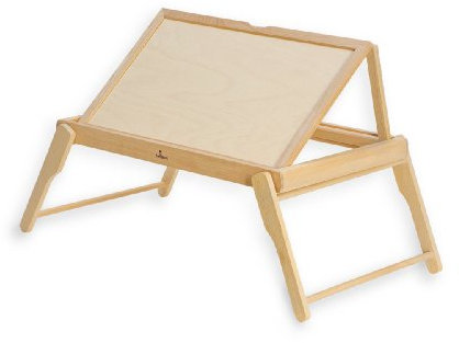 dreiBaum Bett-Tablett mit Buchhalter/Laptoptisch - Buche Natur