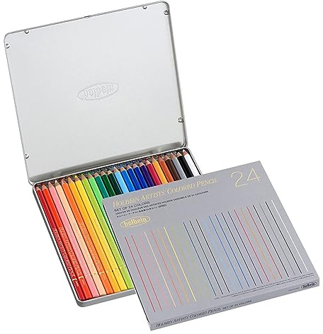 24 color pencil set Holbein (japan import)