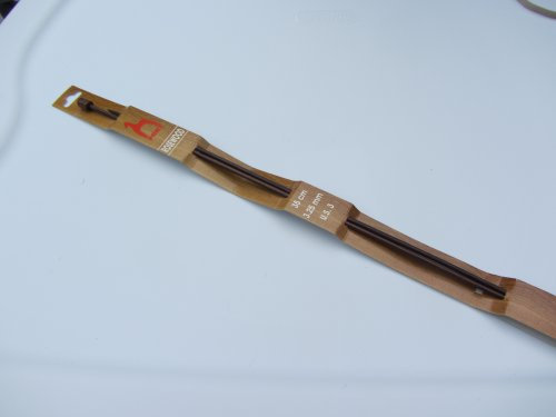 Pony P33806 | Rosewood Single Pointed Knitting Needle | 3¼mm x 35cm | 2 pack