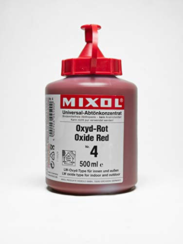 Mixol 4002926045000 - Concentrado universal para tintes (500 ml, 4 unidades, óxido rojo)