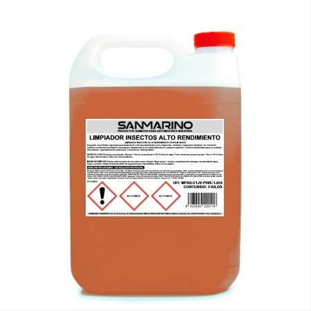 SANMARINO Limpiador DE Insectos ESTRELLADOS Alto Rendimiento Concentrado: 5 L.