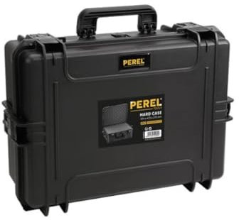 Perel Outdoor Koffer (B x H x T) 594 x 270 x 473mm Schwarz HC540SH245, mittel, Schwarz
