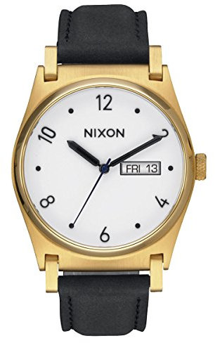Nixon Damen Analog Quarz Uhr mit Leder Armband A955-513-00