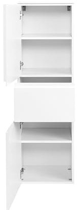 Held Möbel Cardiff Midischrank 40, Holzwerkstoff, Weiß, 35 x 40 x 130 cm