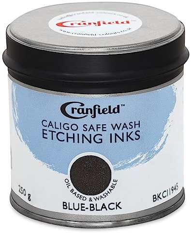 Caligo Safe Wash : Etching Ink : 250g Tin Blue-Black