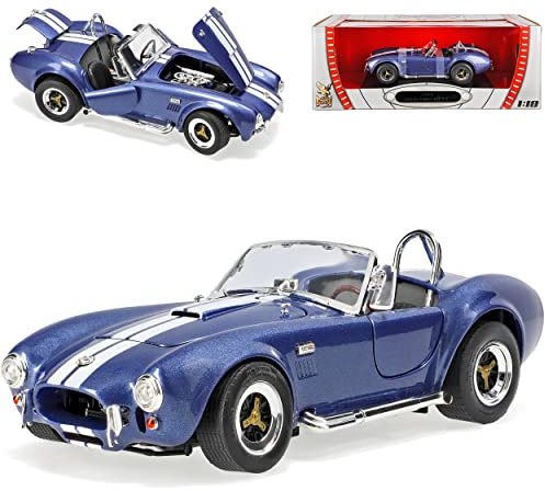 YATMING Shelby Ford Ac Cobra 427 S/c 1964 Cabrio Blau 1/18 Modellauto Modell Auto