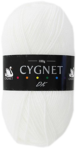 Cygnet White Double Knitting Yarn - 100g