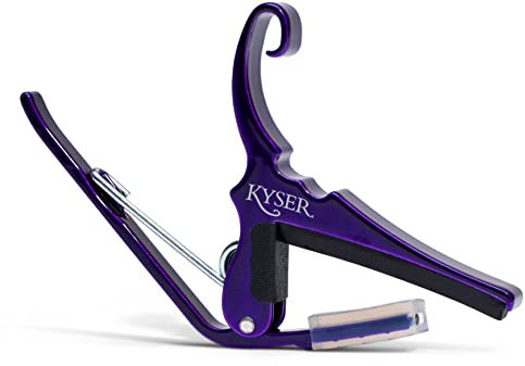 Kyser Capodastre Quick-Change pour guitares acoustiques à 6 cordes, Violet, KG6P