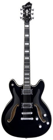 Gitarre hagstorm Viking Deluxe Baritono – Schwarz