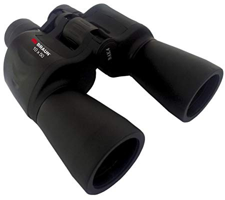 Braun 10 x 50 wasserdichtes PP-Fernglas, schwarz [BNBL20161]