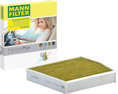 MANN-FILTER FP 26 007/1 Filtro aria cabina - FreciousPlus Filtro Antipolline Biofunzionale - Sterzo a destra per Autovetture + veicoli commeriali
