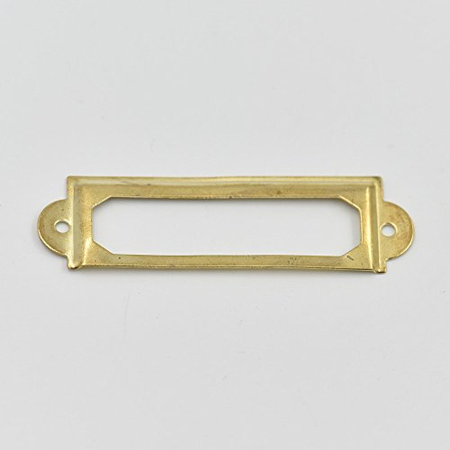 10 20 50 100 PCS Home Schrank Rahmen Griff Schublade Label Tag Pull Datei Name Card Halter Schraube, gold, SizeA Gold