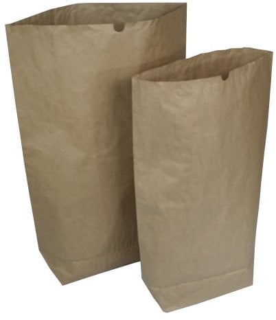 Papiersäcke Papierbeutel Bio Müllsäcke 2 Varianten 120 L oder 70 L STÜCKZAHL WÄHLBAR (100 Stück 70 Liter)